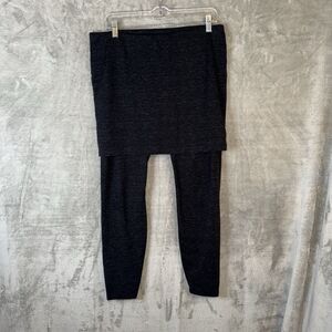 Cabi Blue Space Dyed Skirted M'Leggings  Sz Med Athleisure Modest